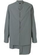 Uma Wang Asymmetric Fitted Shirt - Blue