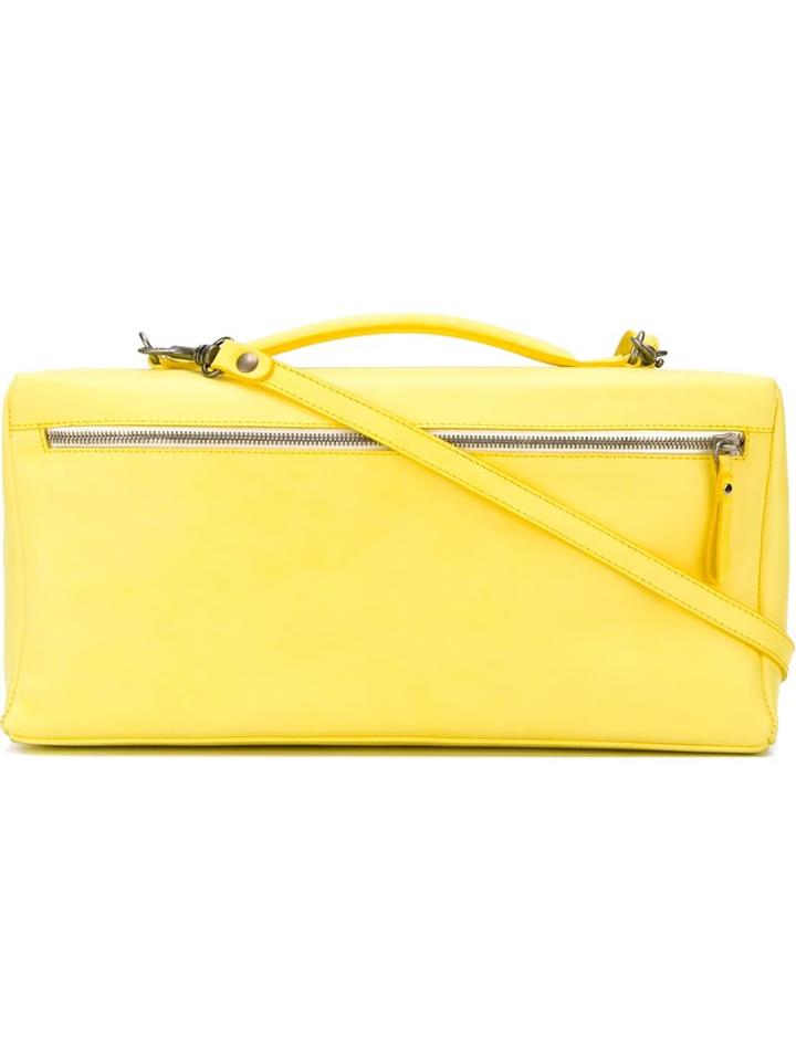 Marsèll Rectangular Tote, Women's, Yellow/orange, Leather