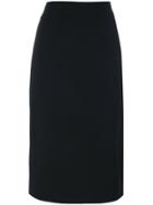 Max Mara Classic Fitted Pencil Skirt - Black