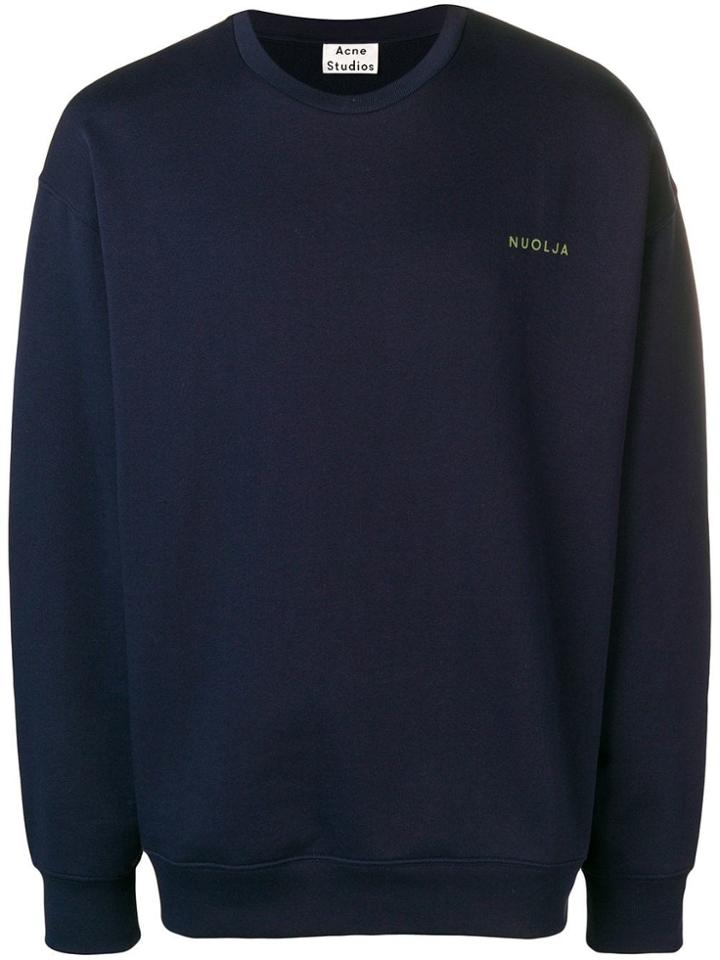 Acne Studios Printed Sweatshirt - Blue