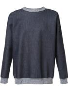 Julien David Denim Effect Sweatshirt - Blue