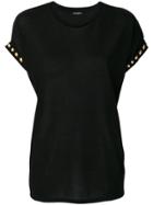 Balmain Stud-trimmed T-shirt - Black