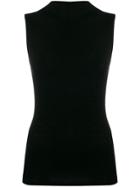 Vince Sleeveless Knitted Top - Black