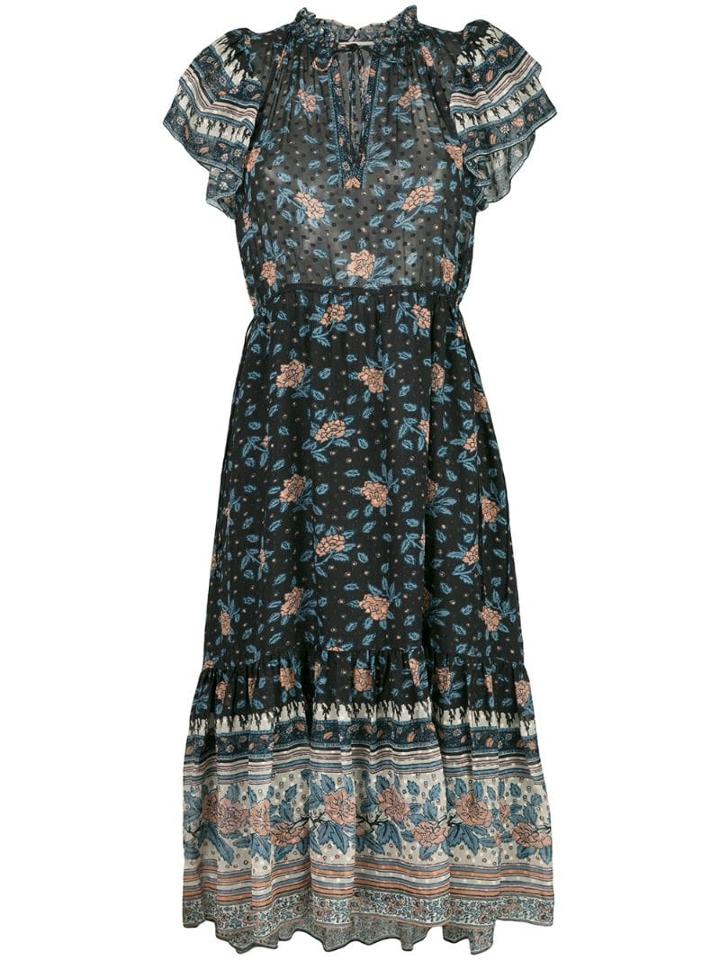 Ulla Johnson Reese Georgette Midi Dress - Blue