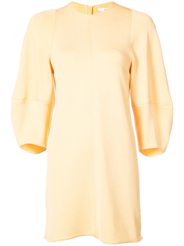 Tibi Balloon-sleeve Mini Dress - Yellow & Orange