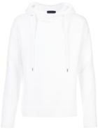 Atm Anthony Thomas Melillo Knitted Drawstring Hoodie - White