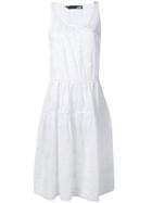 Love Moschino Sleeveless Flared Dress - White