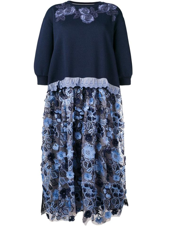 Antonio Marras Flared Midi Dress - Blue