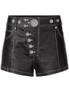 Alexander Wang Leather-like Shorts - Black
