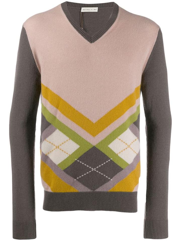 Etro Intarsia Jumper - Neutrals