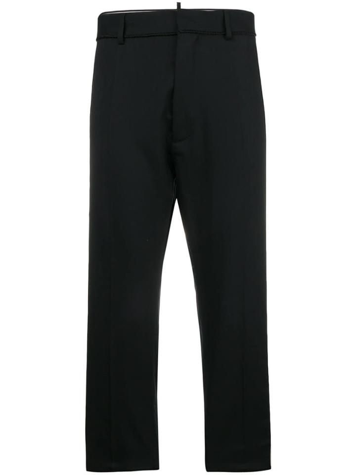 Dsquared2 Embroidered Stripe Trousers - Black