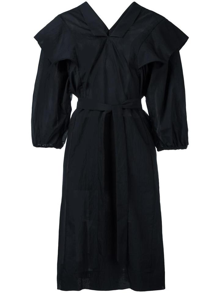 Vivienne Westwood Anglomania Asymmetric V-neck Dress, Women's, Size: S/m, Black, Cotton/polyamide