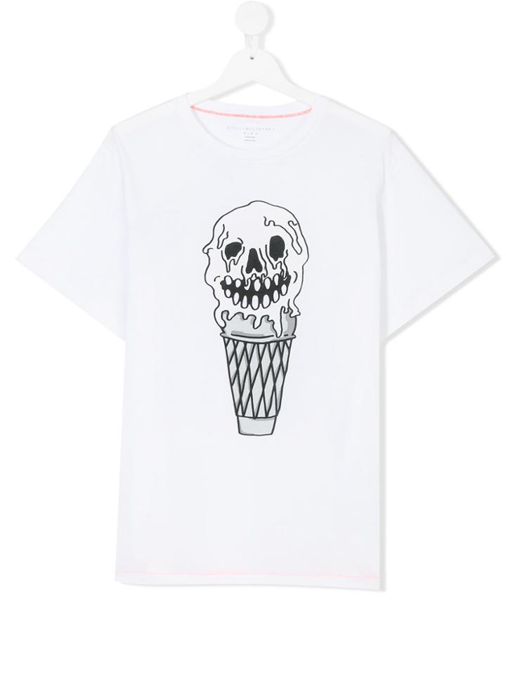 Stella Mccartney Kids Monster Ice Cream Print T-shirt - White