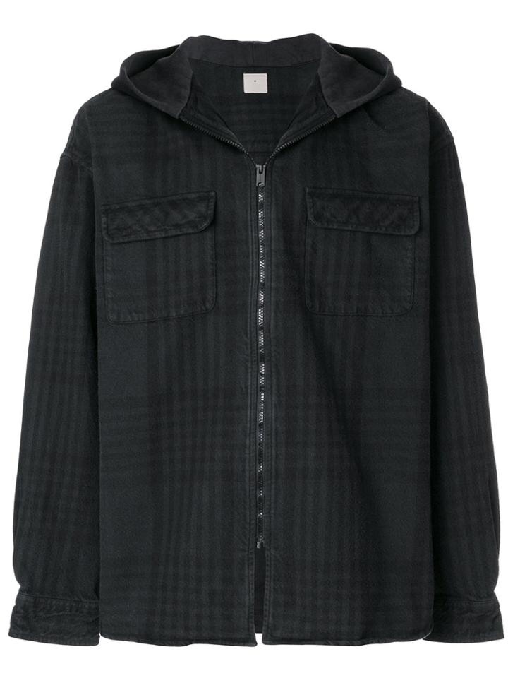 Yeezy Hooded Flannel Jacket - Grey