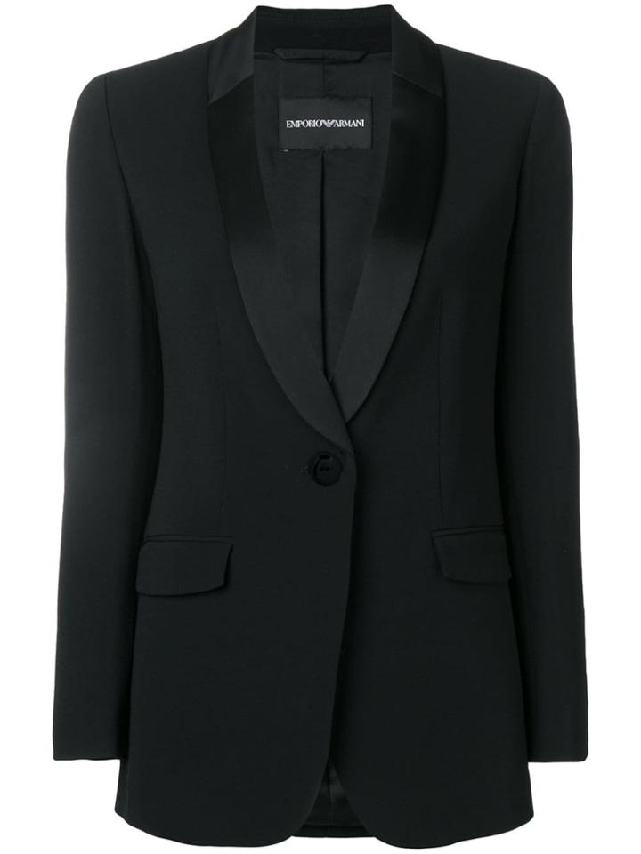 Emporio Armani Contemporary Tuxedo Jacket - Black