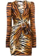Alexandre Vauthier Party Cocktail Dress - Brown
