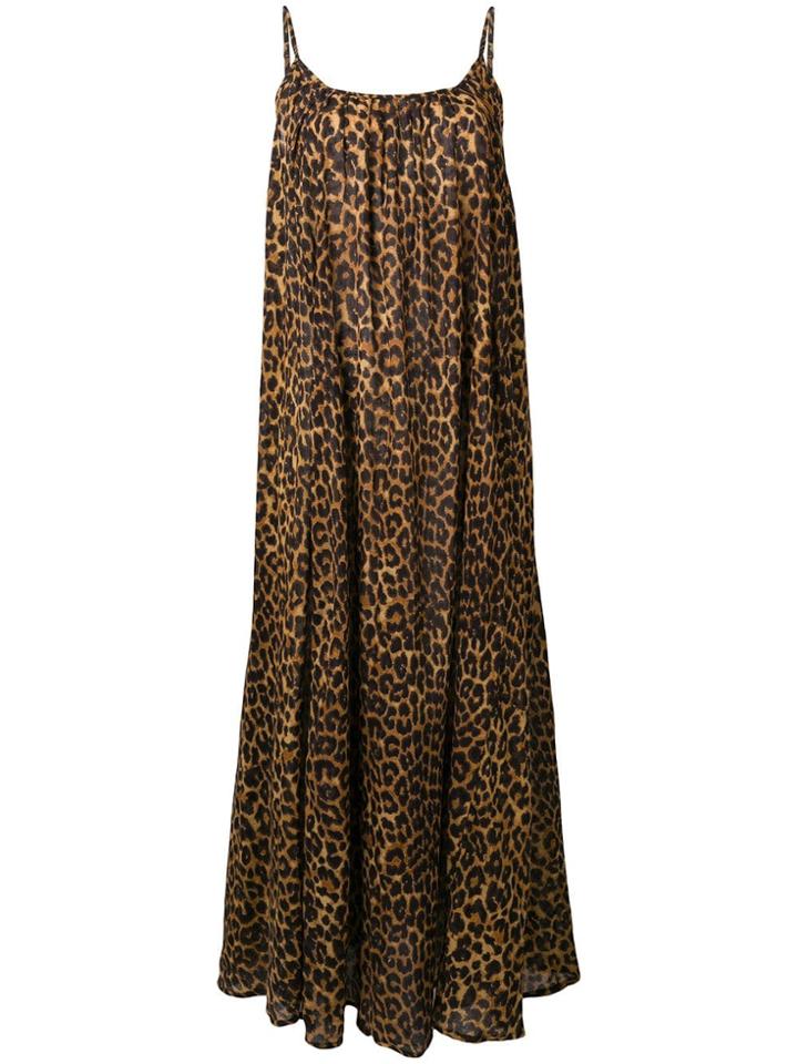 Mes Demoiselles Leopard Maxi Dress - Brown