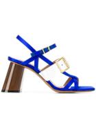 Marni Buckled Strappy Sandals - Blue