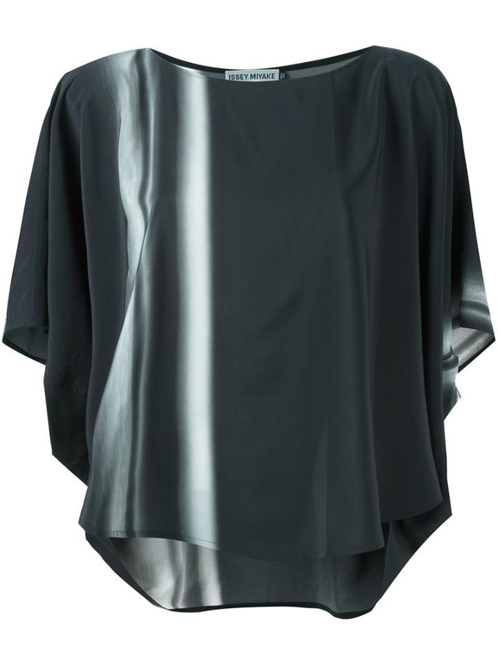 Issey Miyake Printed Loose Fit Blouse