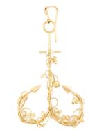 Natasha Zinko 18kt Yellow Gold Anchor Curved Earring - Metallic