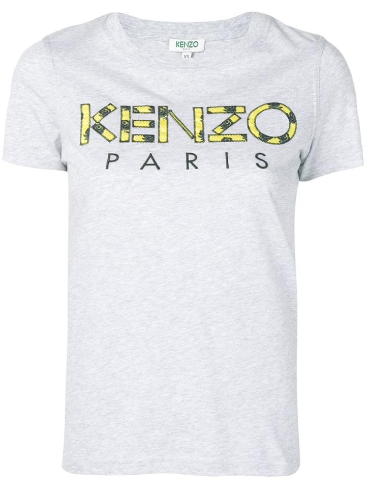 Kenzo Embroidered Logo T-shirt - Grey