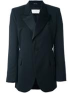 Maison Margiela Oversized Lapel Blazer, Women's, Size: 42, Black, Polyester/cupro/rayon/virgin Wool