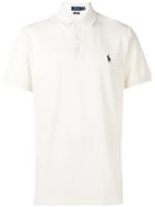 Polo Ralph Lauren Logo Embroidered Polo Shirt - White
