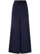 Osklen Drawstring Pallazo Trousers - Blue