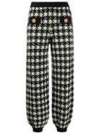 Gucci Houndstooth Track Pants - Black