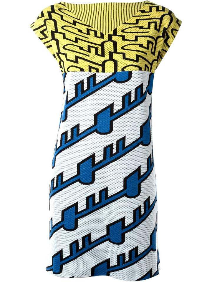 Kenzo Diagonal Stripe Dress