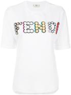 Fendi Designer Logo T-shirt - White