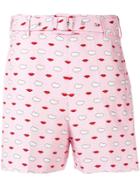 Vivetta Lip Print Shorts - Pink