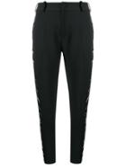 Pinko Embellished High-waisted Tailored Trousers - Black