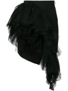 Saint Laurent Asymmetric Mini Skirt - Black