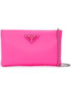 Prada Small Logo Pouch - Pink & Purple
