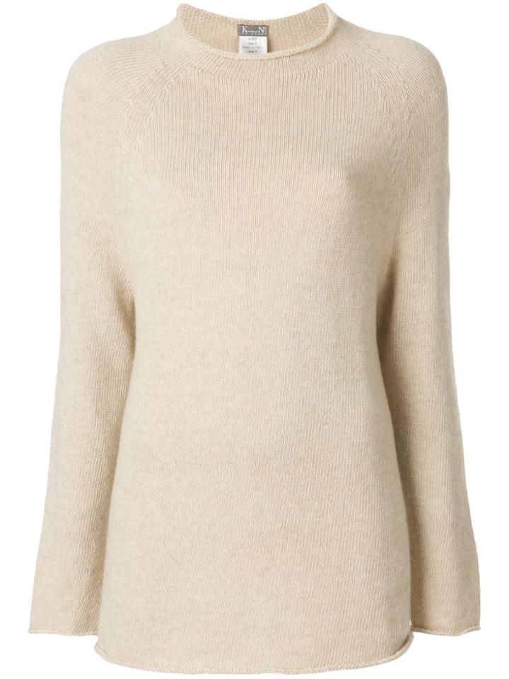 Kristensen Du Nord Funnel Neck Sweater - Nude & Neutrals