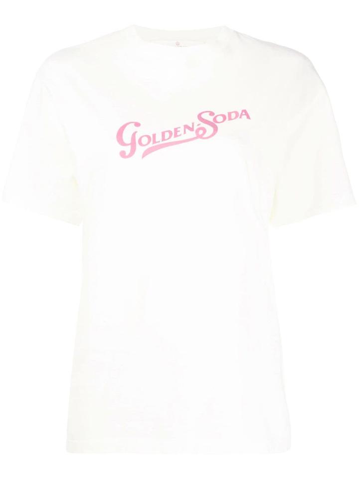 Golden Goose Golden Soda Print Oversized T-shirt - White