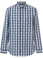 Gucci Diamond Plaid Print Shirt - Blue