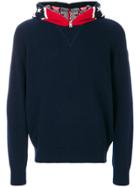 Moncler Zipped Hooded Sweatshirt - Blue