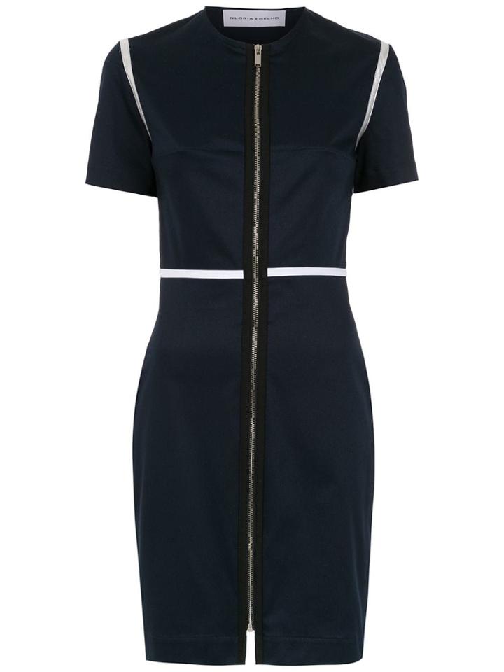 Gloria Coelho Zipped Dress - Blue