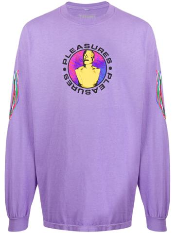 Pleasures Pleasures Logo-print Sweatshirt - Purple