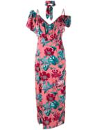 For Love And Lemons - Flamenco Dress - Women - Silk/spandex/elastane/rayon - M, Pink/purple, Silk/spandex/elastane/rayon