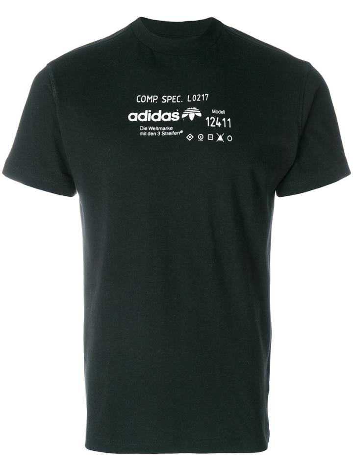 Adidas Originals By Alexander Wang Graphic Print T-shirt - Black