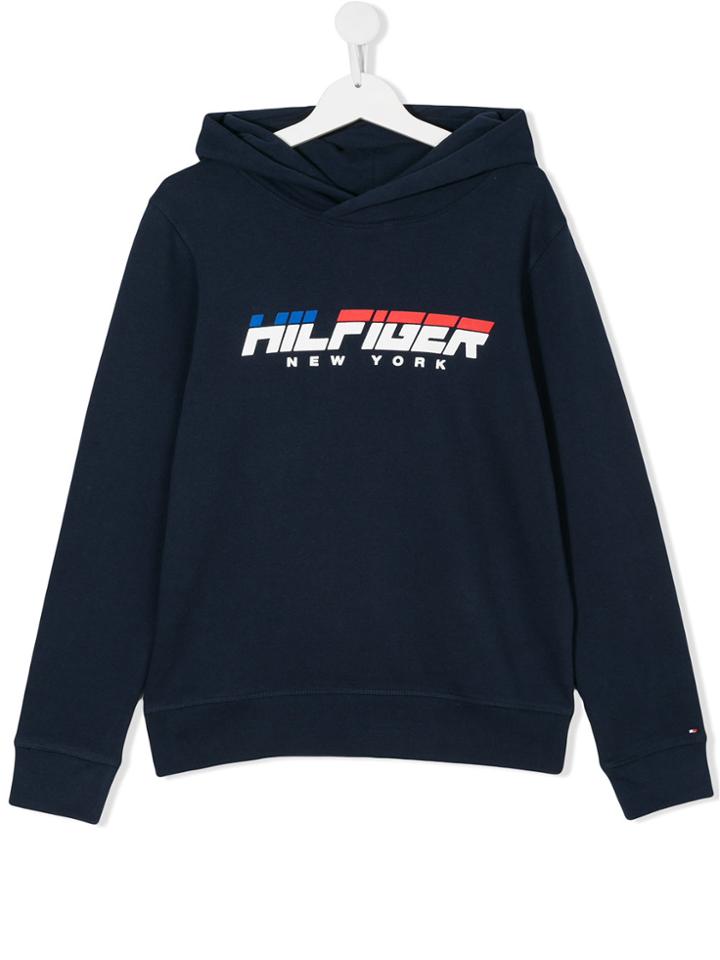 Tommy Hilfiger Junior Teen Logo Hoodie - Blue