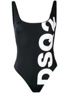 Dsquared2 Logo Print Swimsuit - Black