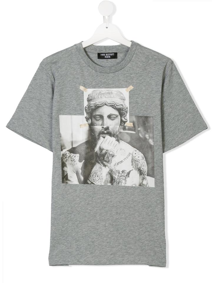 Neil Barrett Kids Printed T-shirt - Grey