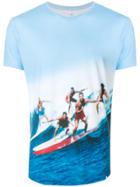 Orlebar Brown Surf Photo Print T-shirt - Blue