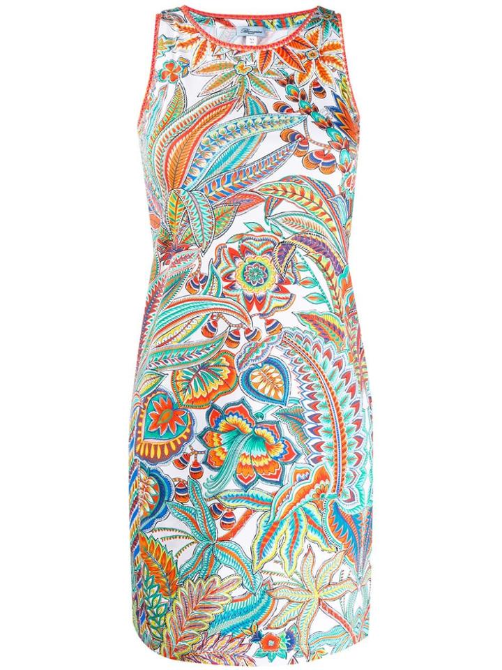 Blumarine Tropical Print Dress - White