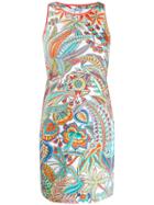 Blumarine Tropical Print Dress - White