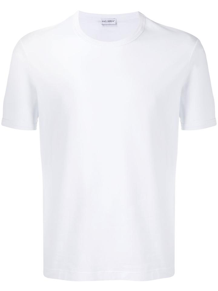 Dolce & Gabbana Underwear Classic T-shirt, Men's, Size: 4, White, Cotton/spandex/elastane